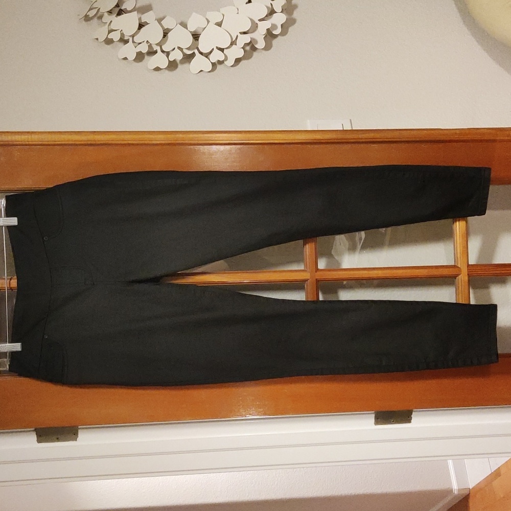 Black coated skinny jeans M